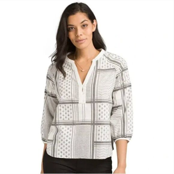 Prana Elena Top - Print Ranglan Sleeve -  Women's Small - Picture 7 of 7